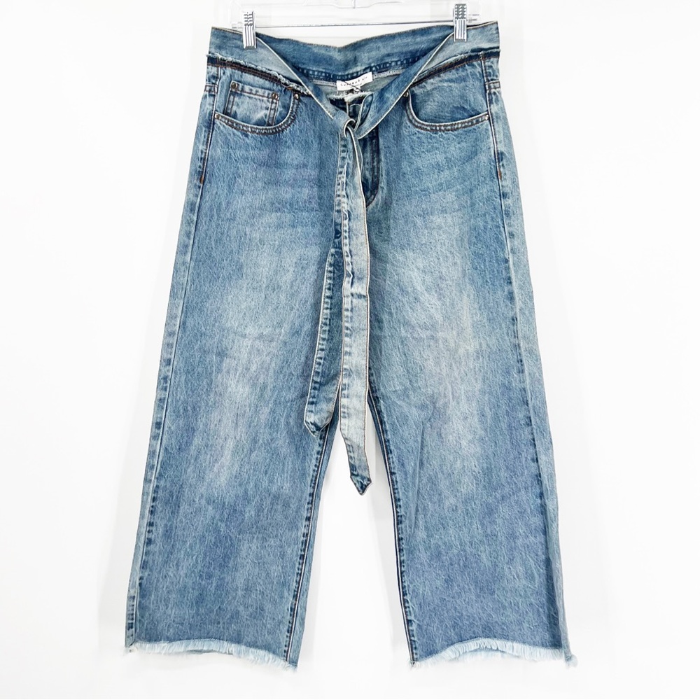 Current Air by Anthropologie McKinnon Wide Leg Toe Waist Jeans